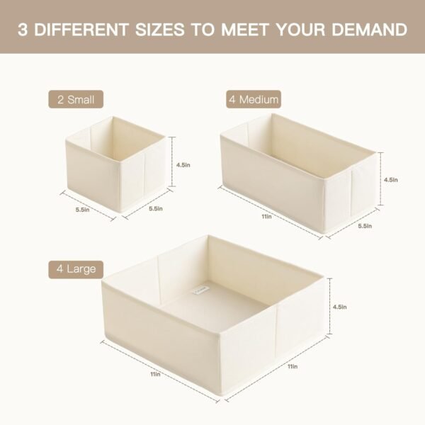 Baby Clothes Drawer Organizer Set (10 pcs) – Keeps Diapers, Onesies & Socks Neat in Nursery or Bedroom Drawers - Image 8