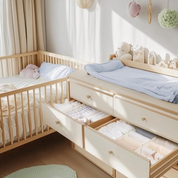 Baby Clothes Drawer Organizer Set (10 pcs) – Keeps Diapers, Onesies & Socks Neat in Nursery or Bedroom Drawers - Image 5