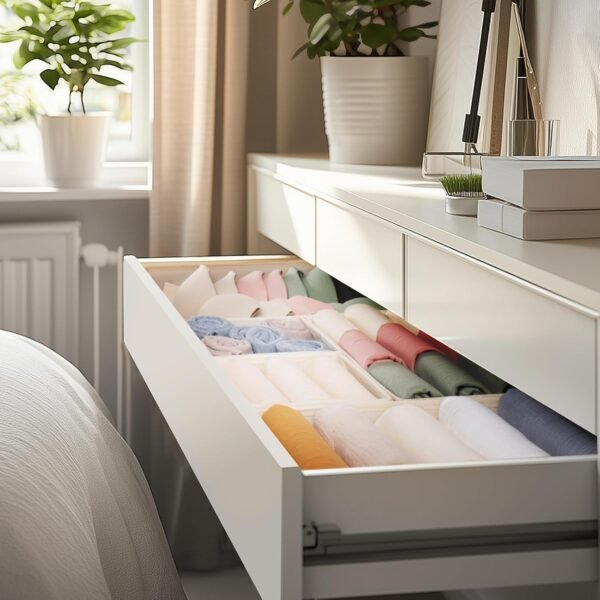 Baby Clothes Drawer Organizer Set (10 pcs) – Keeps Diapers, Onesies & Socks Neat in Nursery or Bedroom Drawers - Image 4